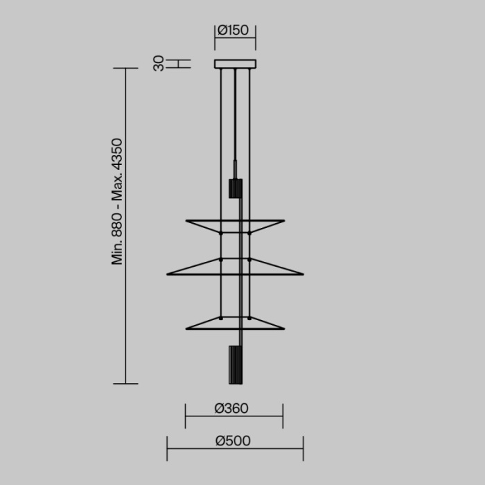 Подвесной светильник Freya Mono FR6190PL-L7WB