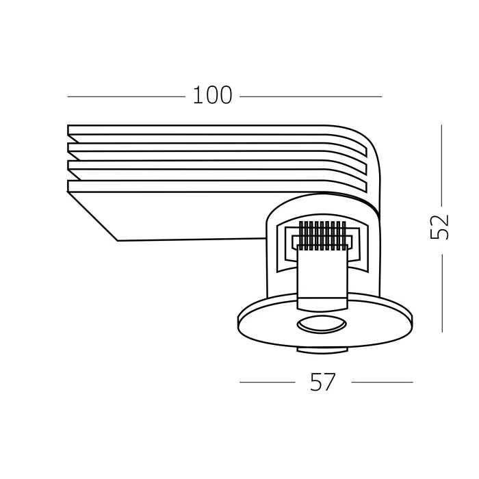Светильник встраиваемый Белый LED 1*9W 4000K 510Lm Ra>90 36° IP20 D57xH52 220-240V ST217.548.09