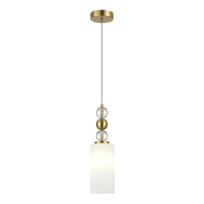 Светильник подвесной ST-Luce латунь/белый E27 1*40W SL2003.303.01