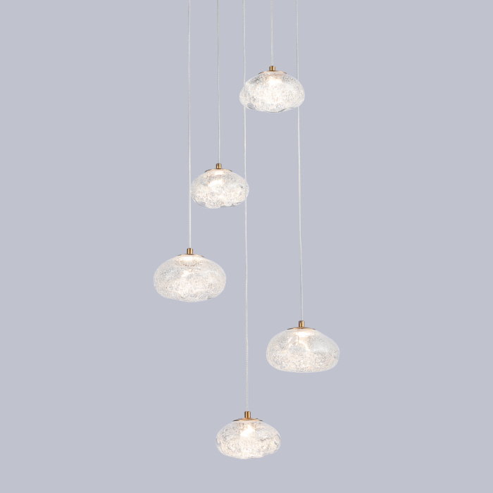 Подвесной светильник Delight Collection P98065 P98065-5 antique brass