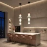 Светильник подвесной ST-Luce черный/розовый, зеленый,Синий, опаловый LED 1*24W 3000K SL6134.433.01