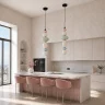 Светильник подвесной ST-Luce черный/розовый, зеленый,Синий, опаловый LED 1*24W 3000K SL6134.433.01