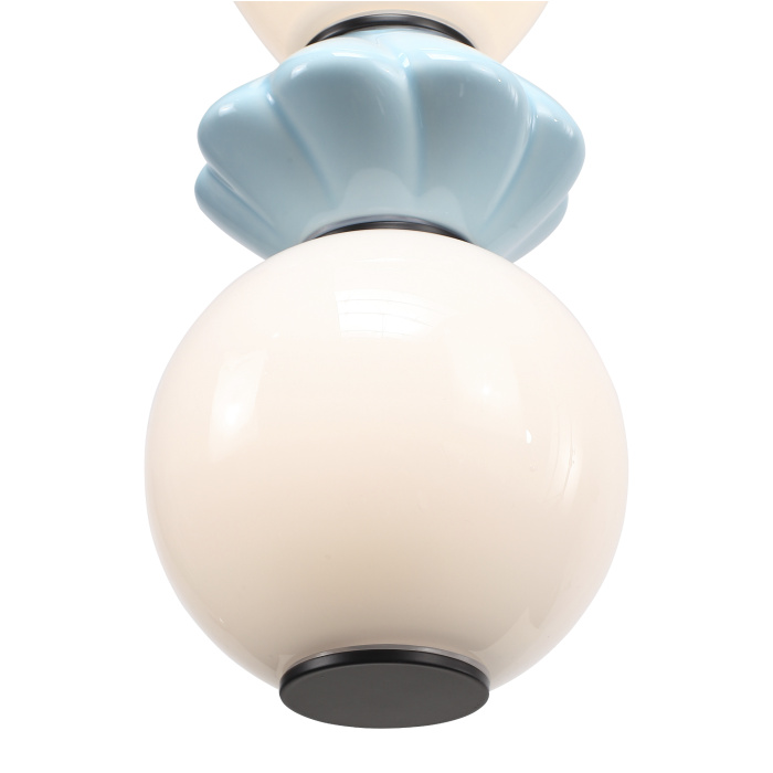 Светильник подвесной ST-Luce черный/розовый, зеленый,Синий, опаловый LED 1*24W 3000K SL6134.433.01