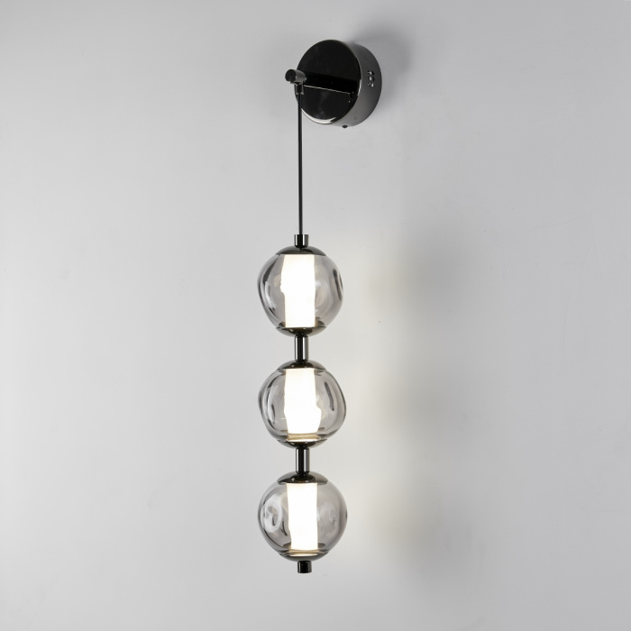 Бра Delight Collection OD2437 OB2437 pearl black/smoke