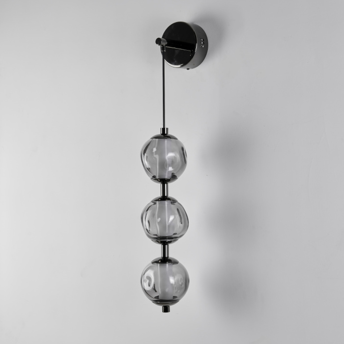 Бра Delight Collection OD2437 OB2437 pearl black/smoke