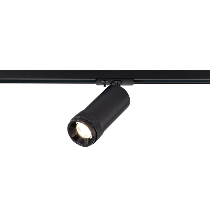 Светильник трековый Zoom Черный LED 1*10W 4000K 900Lm Ra 10-55° IP20 D55xH125 220V ST385.446.10