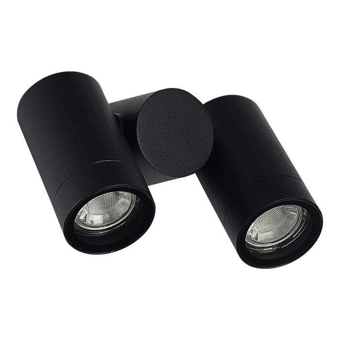 Светильник уличный потолочный ST-Luce черный/белый GU10 2*50W SL9011.402.02