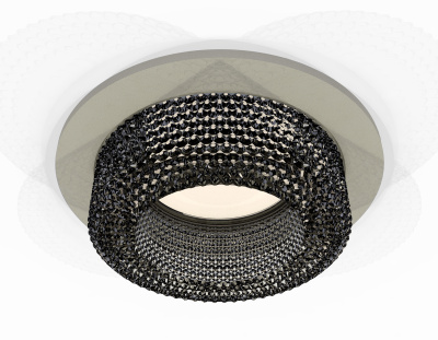 Комплект встраиваемого светильника с композитным хрусталем Ambrella light XC7623021