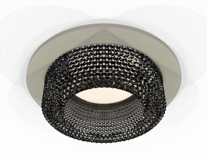 Комплект встраиваемого светильника с композитным хрусталем Ambrella light XC7623021