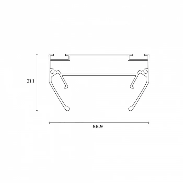Профиль-держатель Hesby Lighting Skylite HSBL_0193