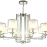 Люстра Crystal Lux NICOLAS SP-PL8 NICKEL/WHITE
