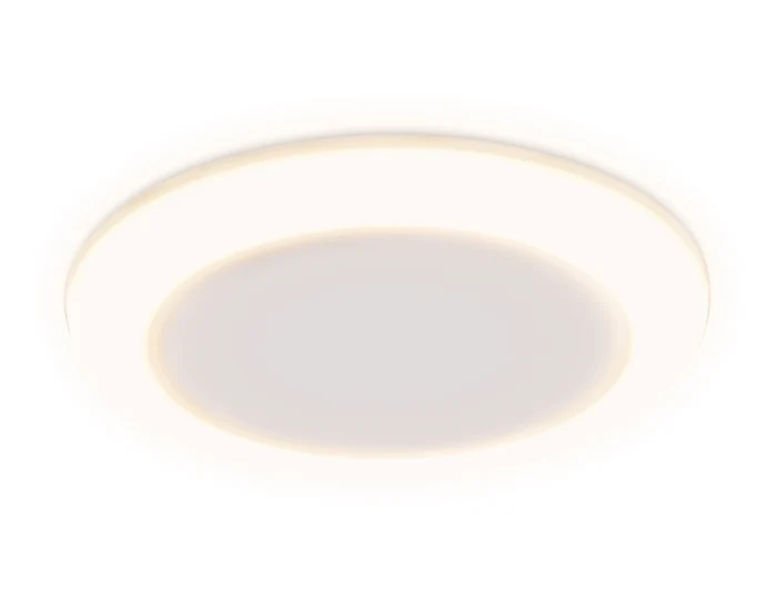 Встраиваемый cветодиодный светильник с регулируемым крепежом и подсветкой Ambrella light DCR305