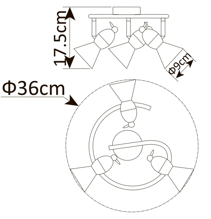 Спот Arte Lamp PICCHIO A9229PL-3WH