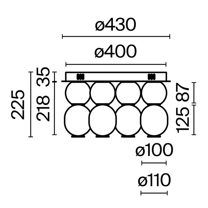 Накладная люстра Maytoni Drop MOD273CL-L60G3K
