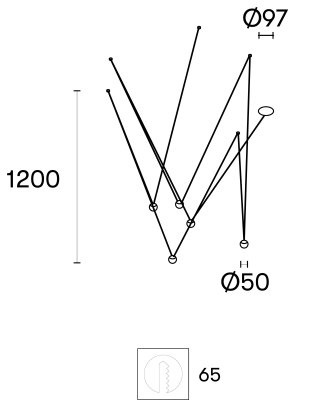 Подвесной светильник Leds C4 PUNTO