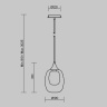 Подвесной светильник Maytoni Aura MOD016PL-01BS1