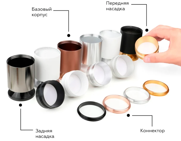 Насадка передняя для корпуса светильника с диаметром отверстия D60mm Ambrella light N6123