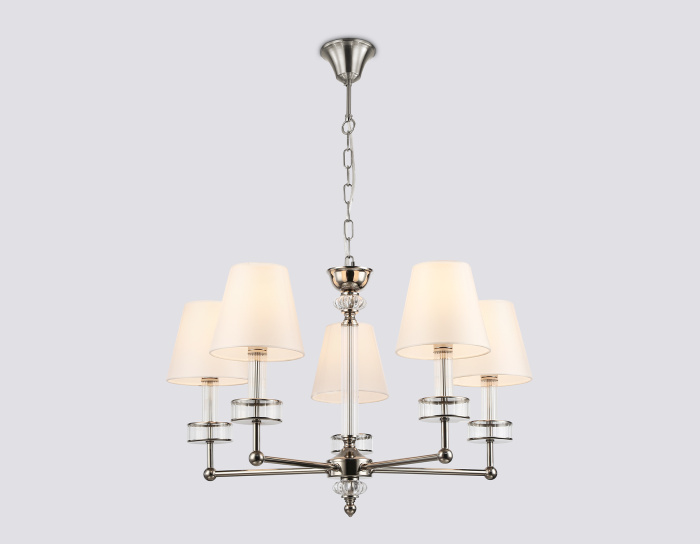 Подвесная люстра с абажурами и хрусталем AMBRELLA light LH71001