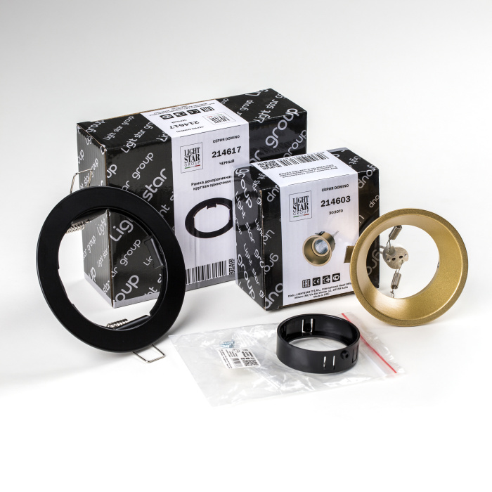 Комплект со светильником Lightstar Domino D61703BMOD