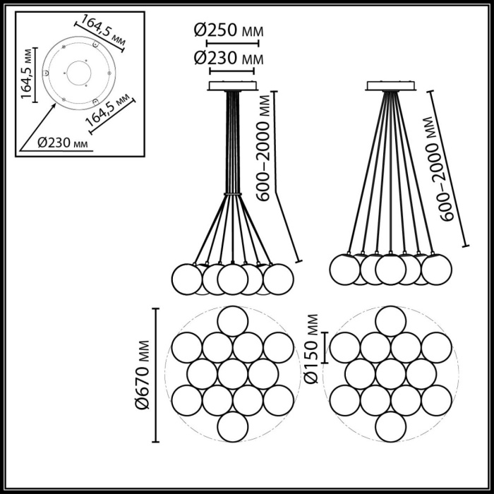 Подвесной светильник ODEON LIGHT MIDCENT 7109/13