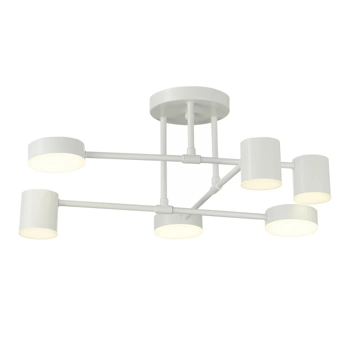 SLE201052-06 Светильник потолочный Белый/Белый LED 6*7W