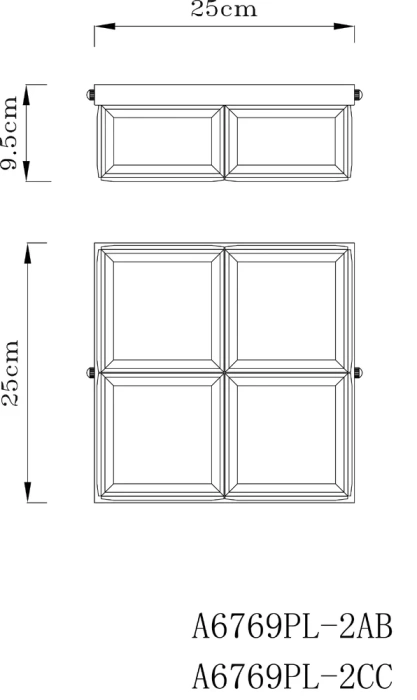 Потолочный светильник Arte Lamp SCACCHI A6769PL-2CC