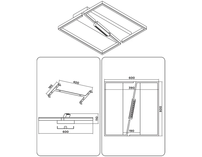 Потолочный светодиодный светильник Ambrella light FL51466