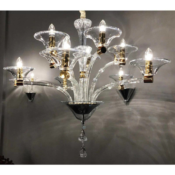 Подвесная люстра L'Arte Luce Luxury Emerzio L58209.28 с элементами из хрусталя