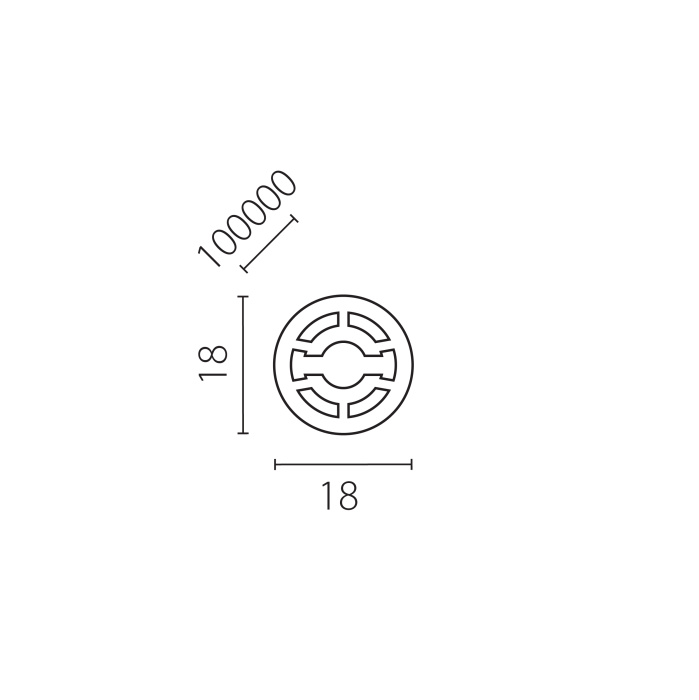 Силиконовый профиль-трубка PROFILED 10м/упак D18 д/LED ленты Profiled 441800