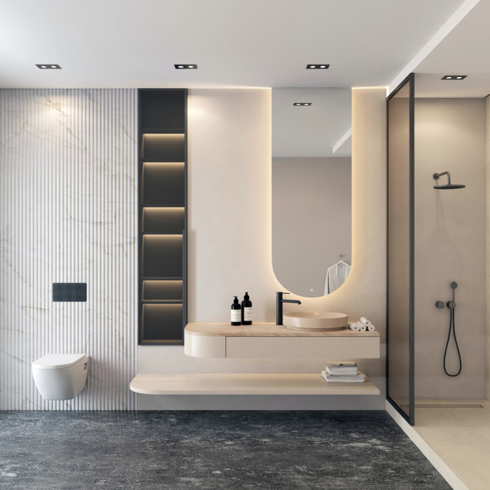 Влагозащищенный светильник Denkirs DK3112-BK