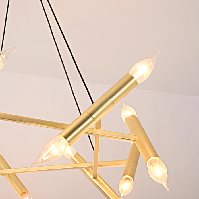 Подвесной светильник JONATHAN BROWNING Le Pentagone Chandelier 20 Light ImperiumLoft