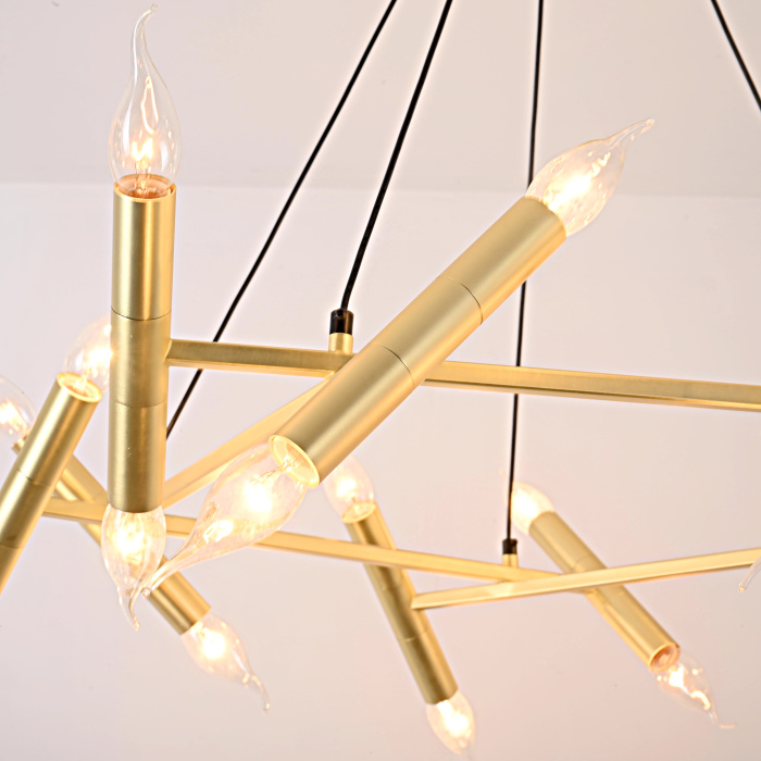 Подвесной светильник JONATHAN BROWNING Le Pentagone Chandelier 20 Light ImperiumLoft