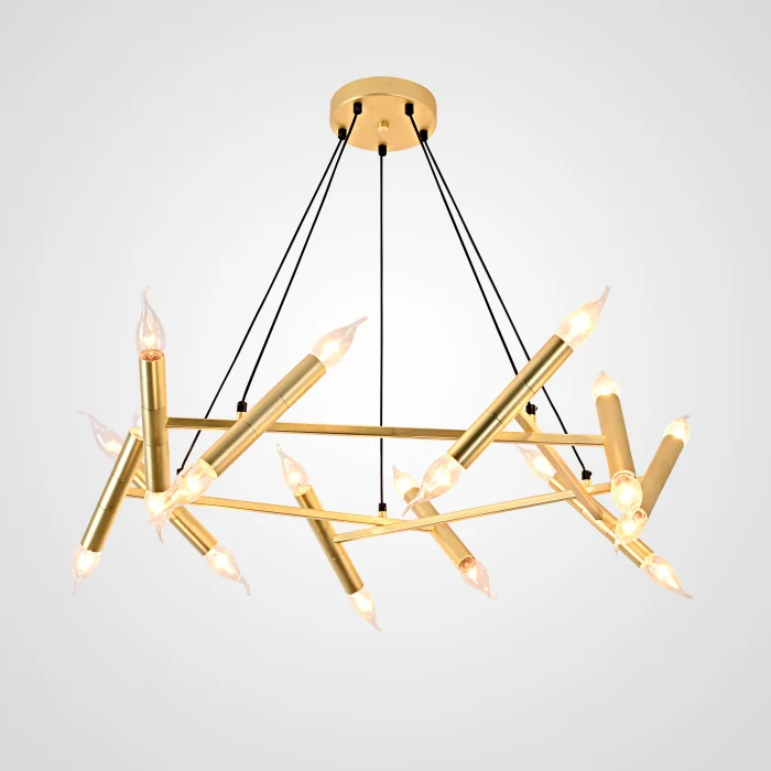 Подвесной светильник JONATHAN BROWNING Le Pentagone Chandelier 20 Light ImperiumLoft