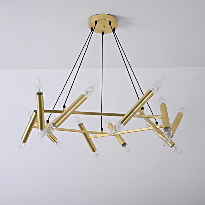 Подвесной светильник JONATHAN BROWNING Le Pentagone Chandelier 20 Light ImperiumLoft