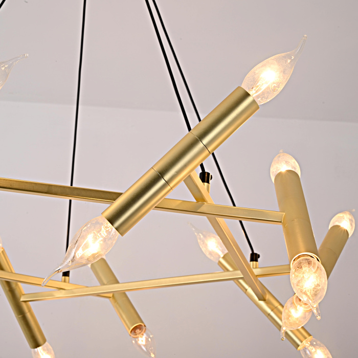 Подвесной светильник JONATHAN BROWNING Le Pentagone Chandelier 20 Light ImperiumLoft