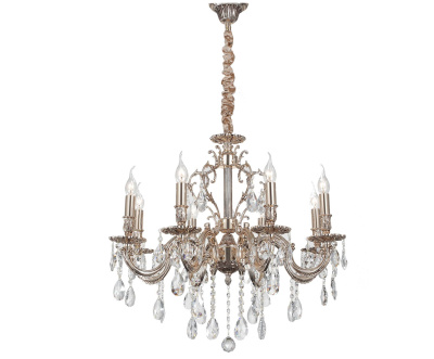 Люстра подвесная Lucia Tucci BARLETTA 1730.8 coffe gold