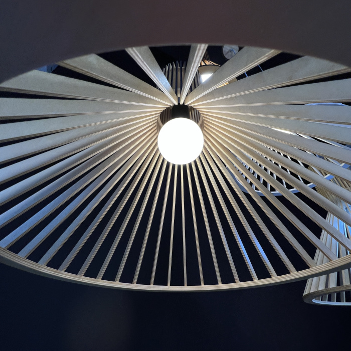 Подвесной светильник PUNKTO Натуральное дерево ImperiumLoft