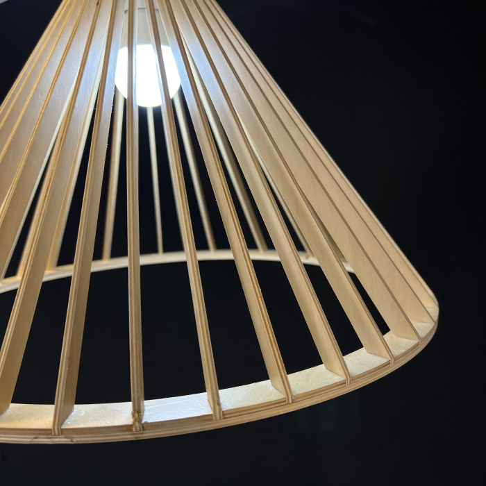 Подвесной светильник PUNKTO Натуральное дерево ImperiumLoft