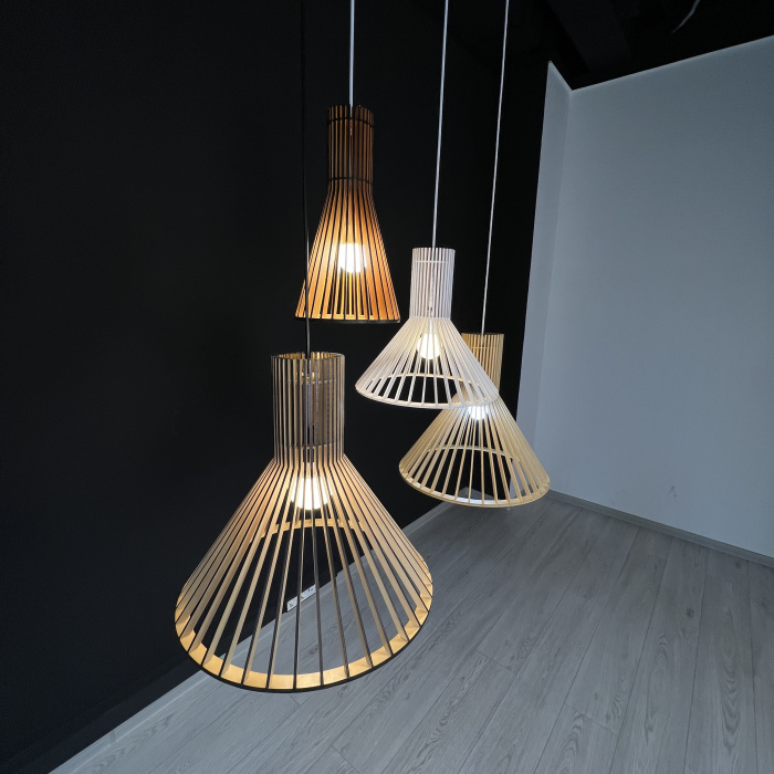 Подвесной светильник PUNKTO Натуральное дерево ImperiumLoft