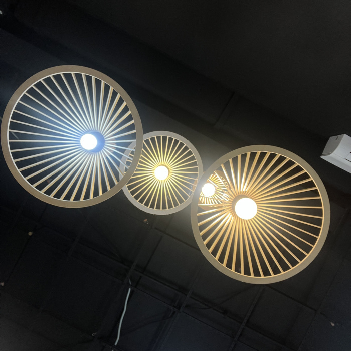 Подвесной светильник PUNKTO Натуральное дерево ImperiumLoft