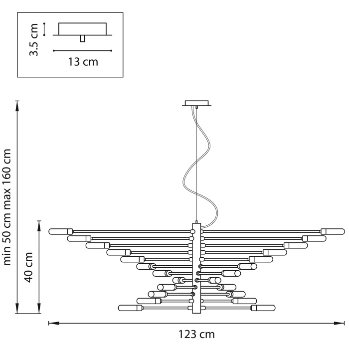 Подвесная люстра RAGNO LIGHTSTAR 733247