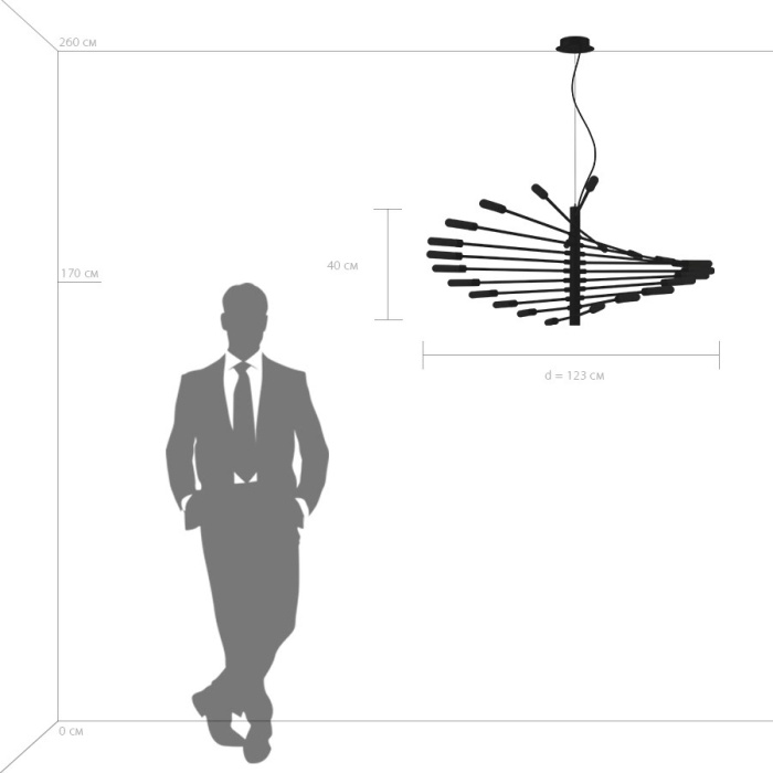 Подвесная люстра RAGNO LIGHTSTAR 733247