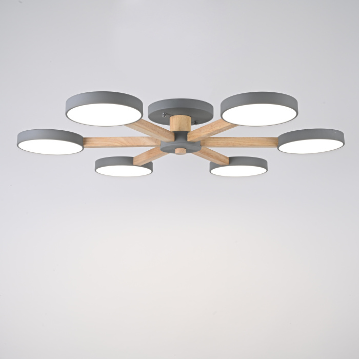 Потолочная люстра TURNA 6 Gray ImperiumLoft