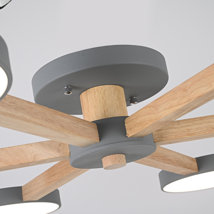 Потолочная люстра TURNA 6 Gray ImperiumLoft