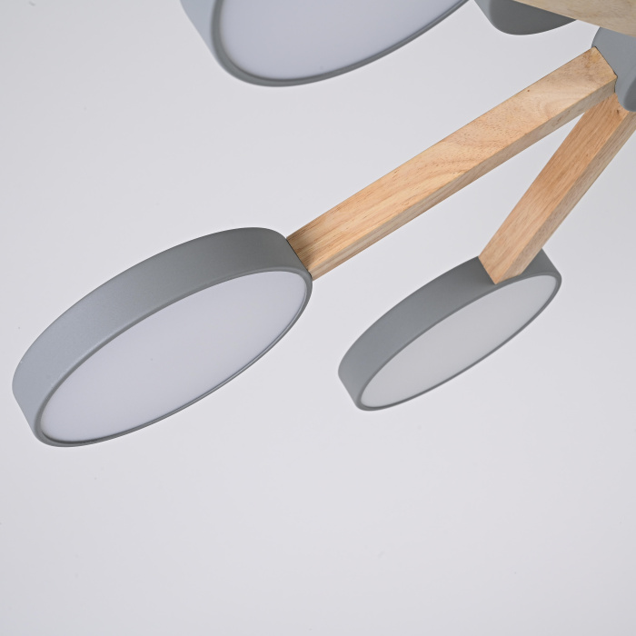 Потолочная люстра TURNA 6 Gray ImperiumLoft