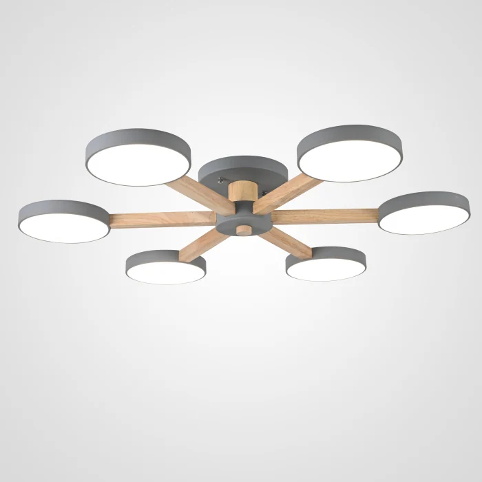 Потолочная люстра TURNA 6 Gray ImperiumLoft