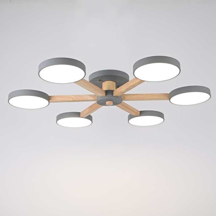 Потолочная люстра TURNA 6 Gray ImperiumLoft