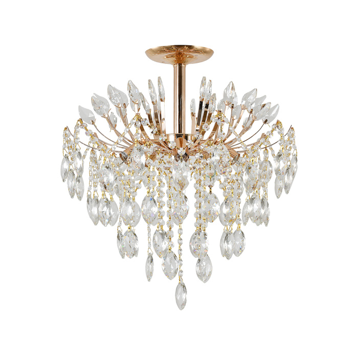 Потолочная люстра на штанге на штанге DIMOSARI ESCADA 2104/5P Gold