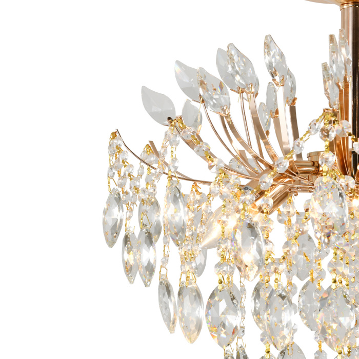 Потолочная люстра на штанге на штанге DIMOSARI ESCADA 2104/5P Gold