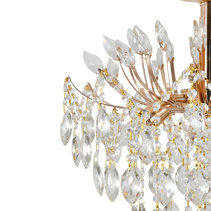 Потолочная люстра на штанге на штанге DIMOSARI ESCADA 2104/5P Gold